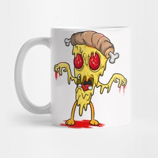 Cheesy Pizza Zombie Mug